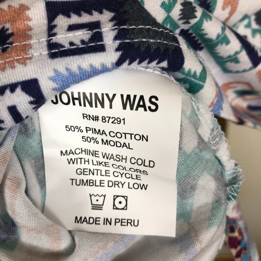 Johnny Was Multicolor Patterned Pajama Top - Picture 9 of 11